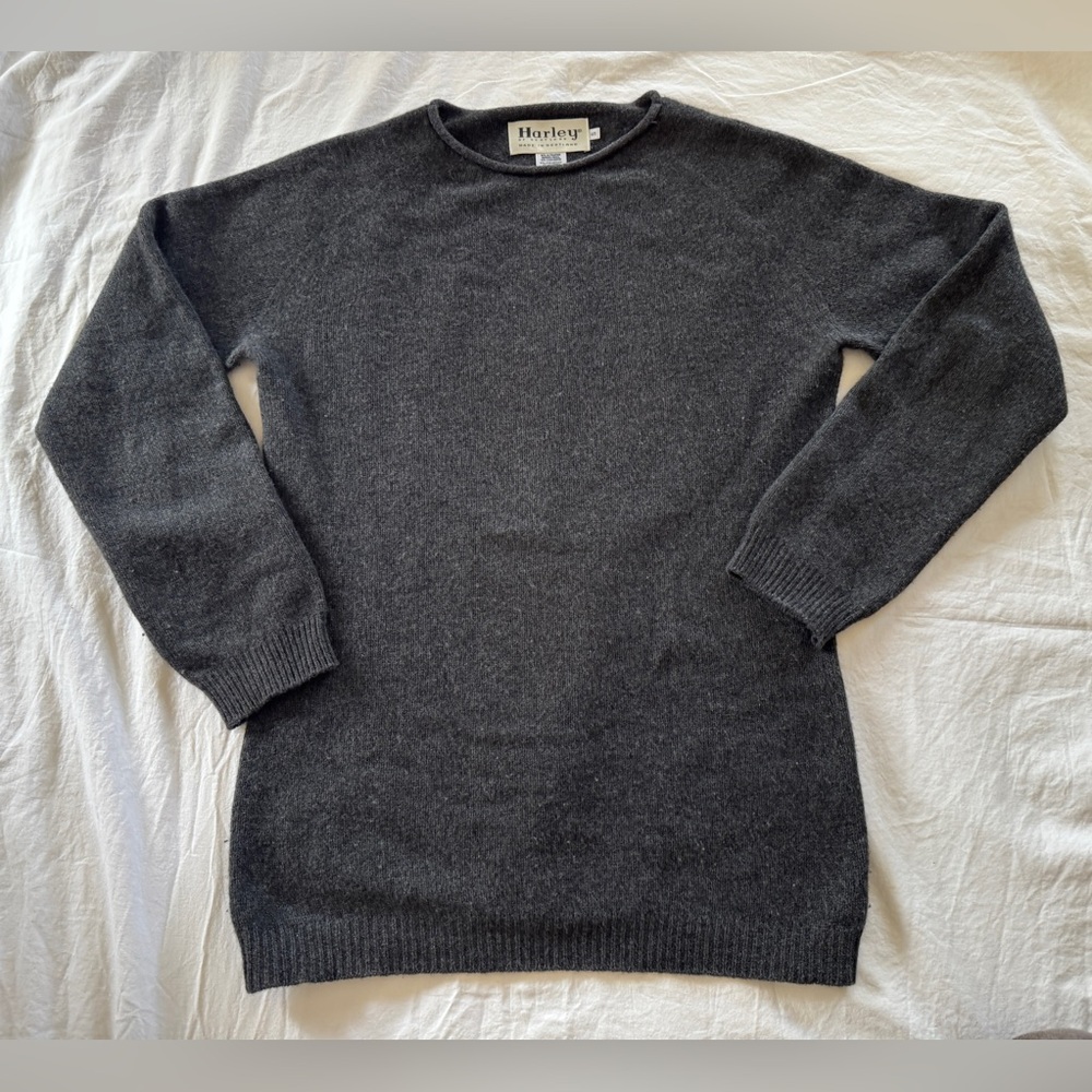 Harley of Scotland Women’s Cashmere/ Merino Rolled Neck Sweater - Small